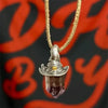 Witch Hat Crystal Pendant Necklace
