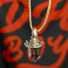 Witch Hat Crystal Pendant Necklace