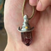 Witch Hat Crystal Pendant Necklace