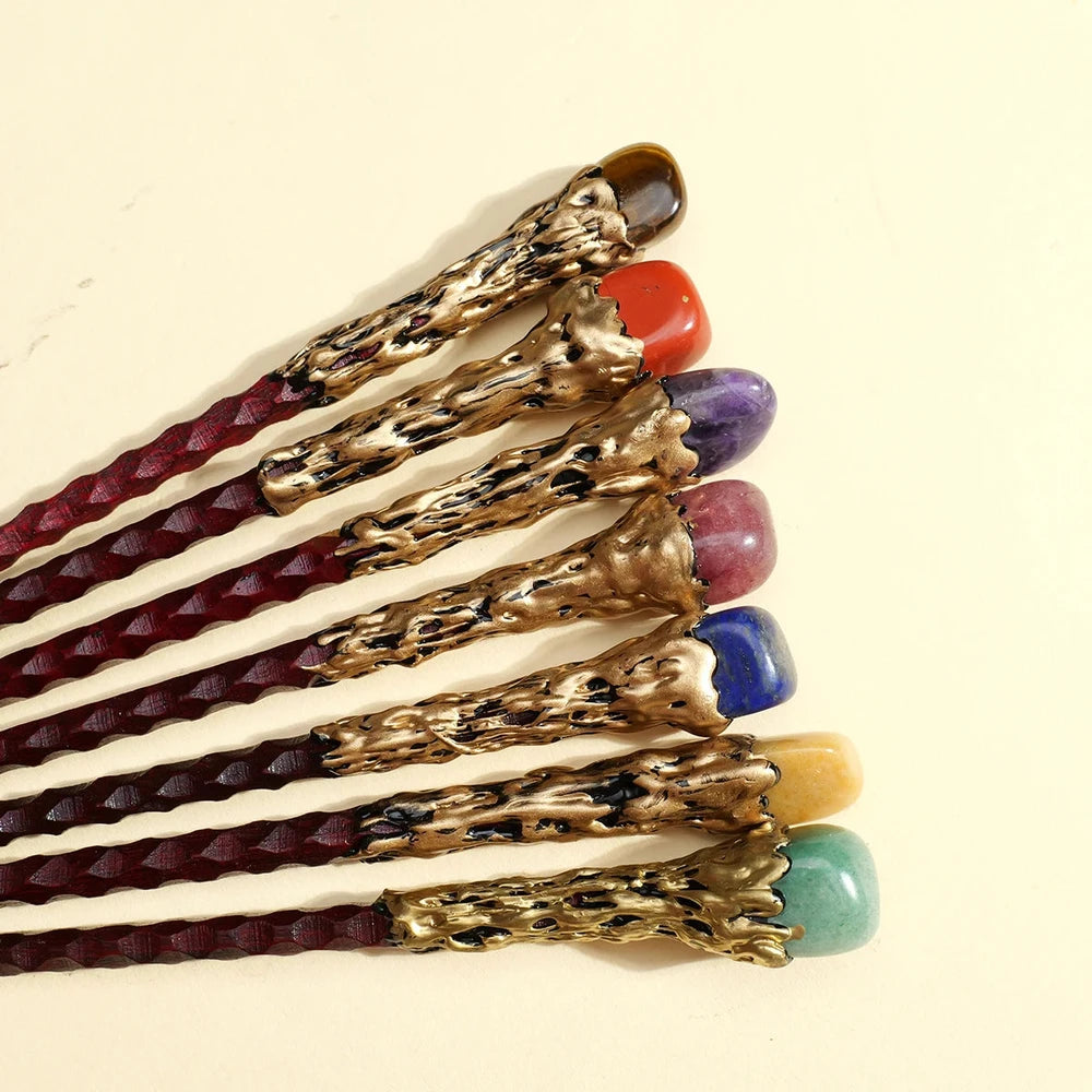 Natural Stone Crystal Wand