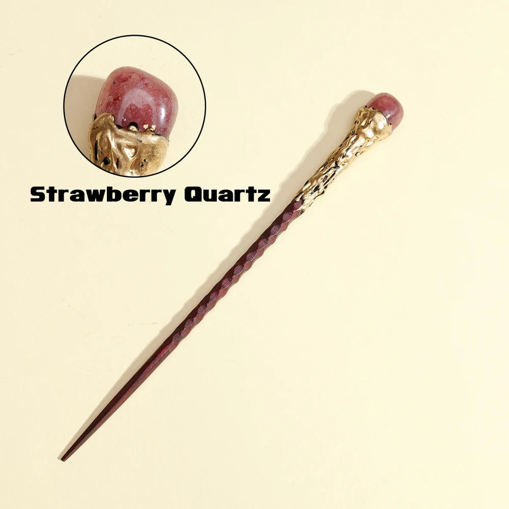 Natural Stone Crystal Wand