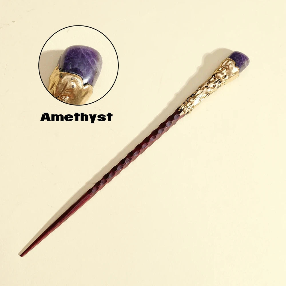 Natural Stone Crystal Wand