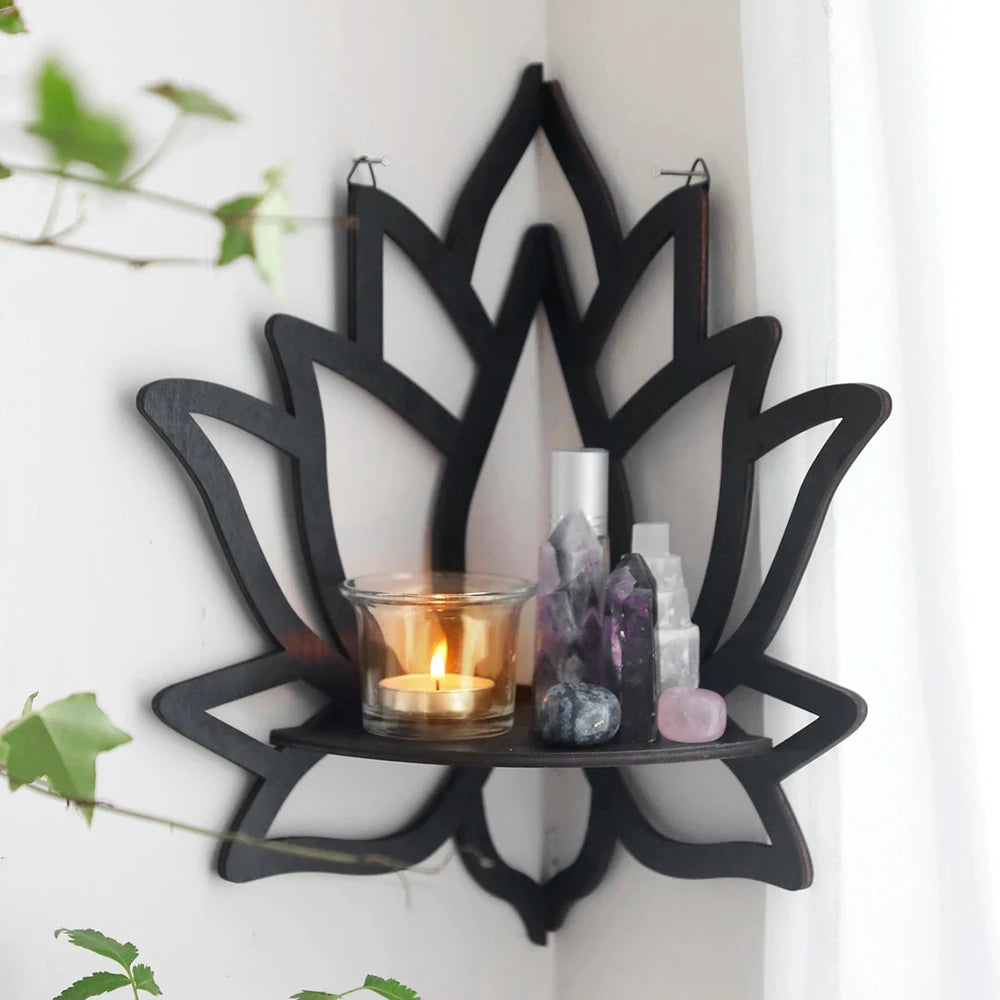 Lotus Crystal Wall Shelf