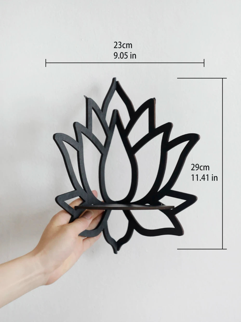 Lotus Crystal Wall Shelf