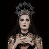 Dark Red Crystal Crown Set