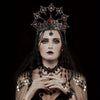 Dark Red Crystal Crown Set
