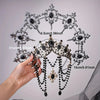 Dark Red Crystal Crown Set
