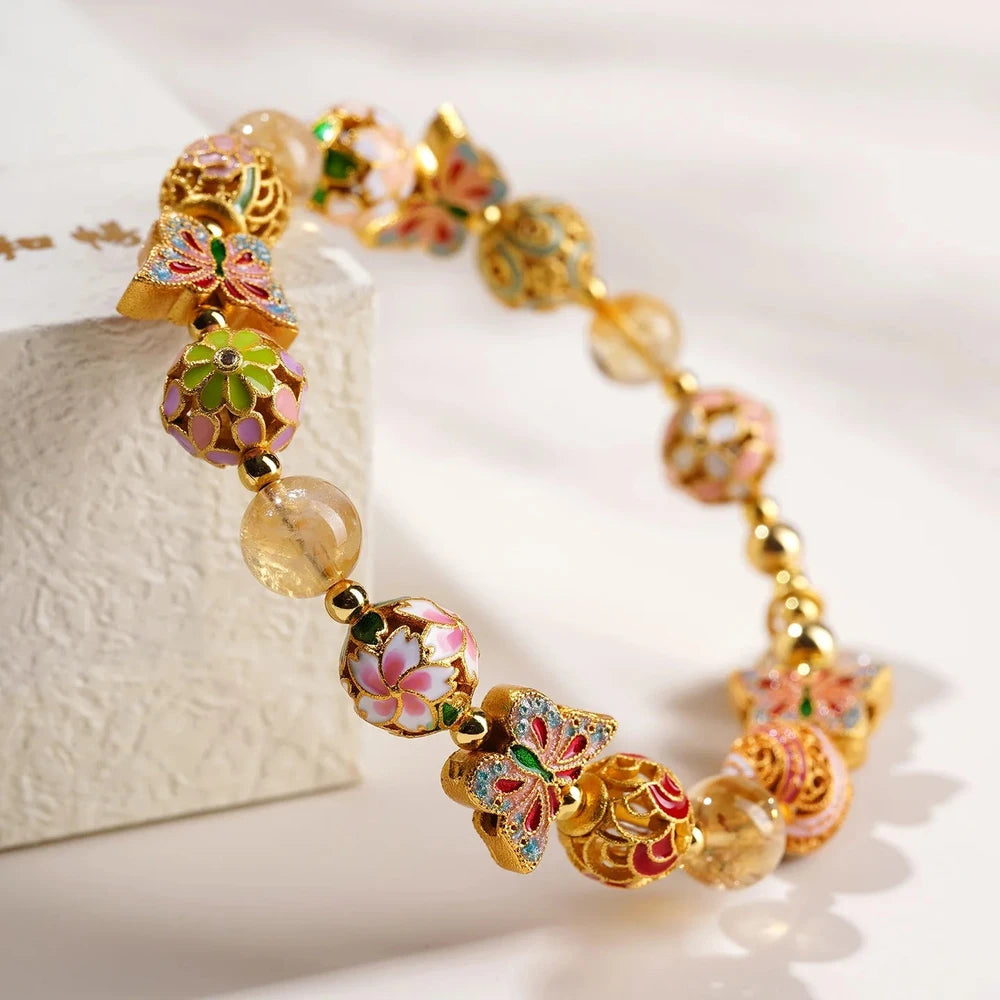 Crystal Butterfly Commuter Bracelet