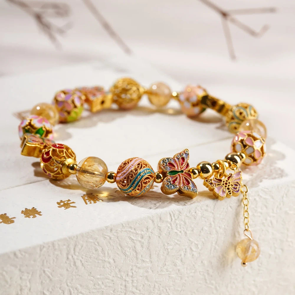 Crystal Butterfly Commuter Bracelet
