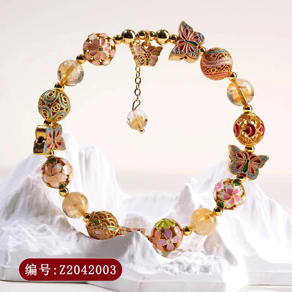Crystal Butterfly Commuter Bracelet