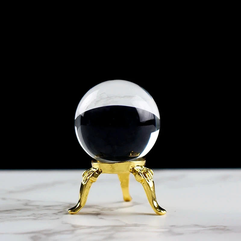 Natural Crystal Healing Sphere Decor