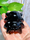 Black Obsidian Spider Crystal Carving