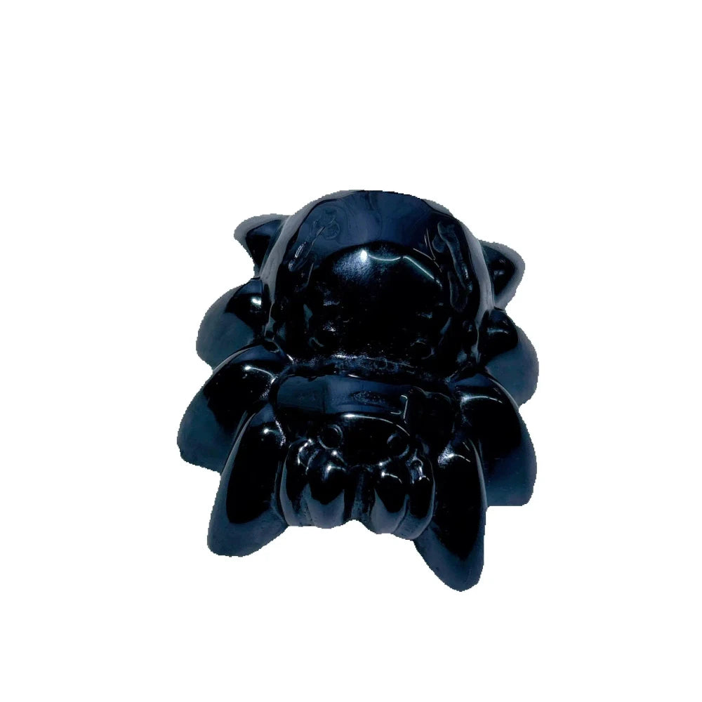 Black Obsidian Spider Crystal Carving