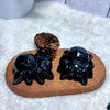 Black Obsidian Spider Crystal Carving