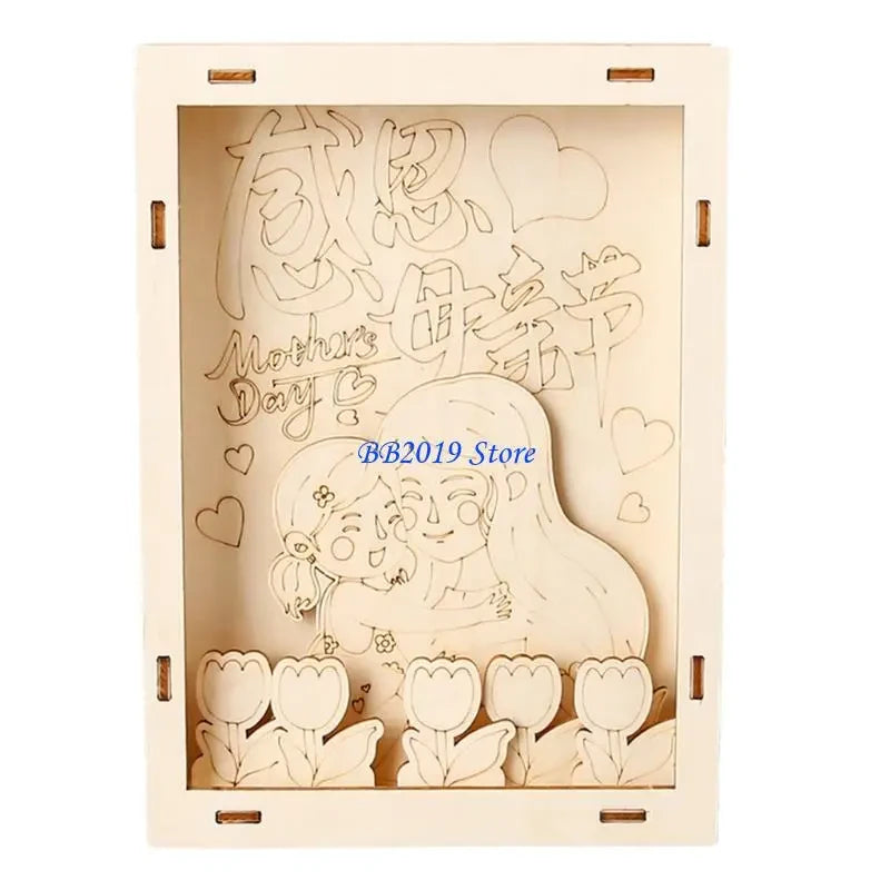 Kids Wooden Craft Picture Frame