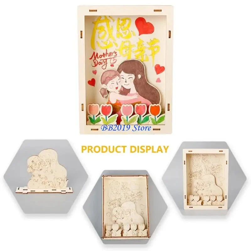 Kids Wooden Craft Picture Frame