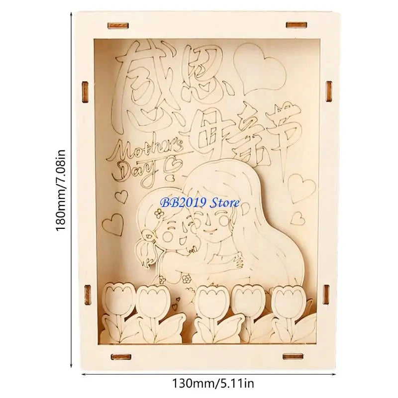 Kids Wooden Craft Picture Frame