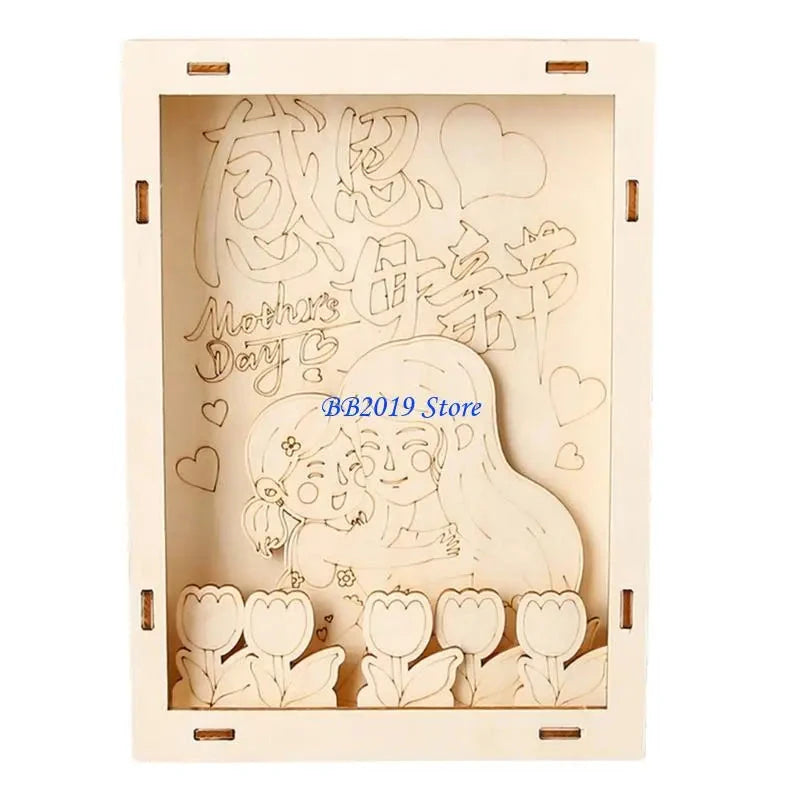 Kids Wooden Craft Picture Frame