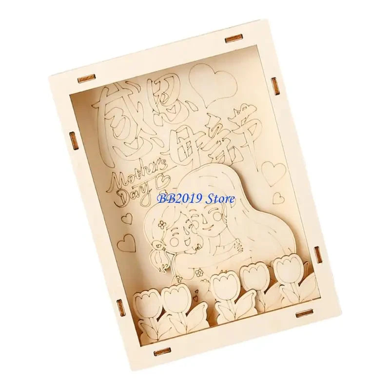 Kids Wooden Craft Picture Frame