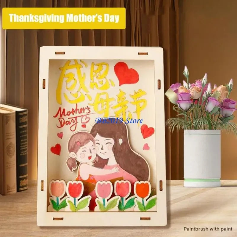 Kids Wooden Craft Picture Frame