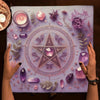 Pink Crystal Star Altar Cloth