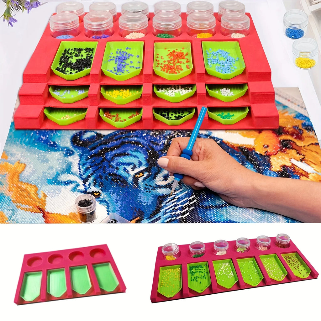 Diamond painting tray storage box Diamond painting accessory tray Diamond painting tool kit storage box