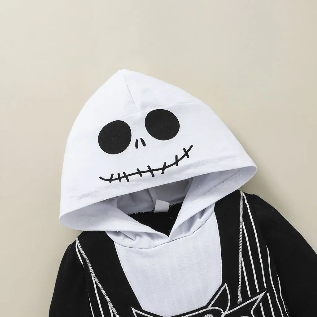 0-24Months Baby Boys Jumpsuits Halloween Costumes Children Halloween Cosplay Party Boy Clothes Long-sleeved Hoodie