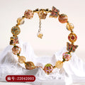 Natural Crystal Yee Dream Flower Mirror Yellow Tower Crystal Butterfly Witch Hollow Flower Bracelets Fashion Ladies Hand String