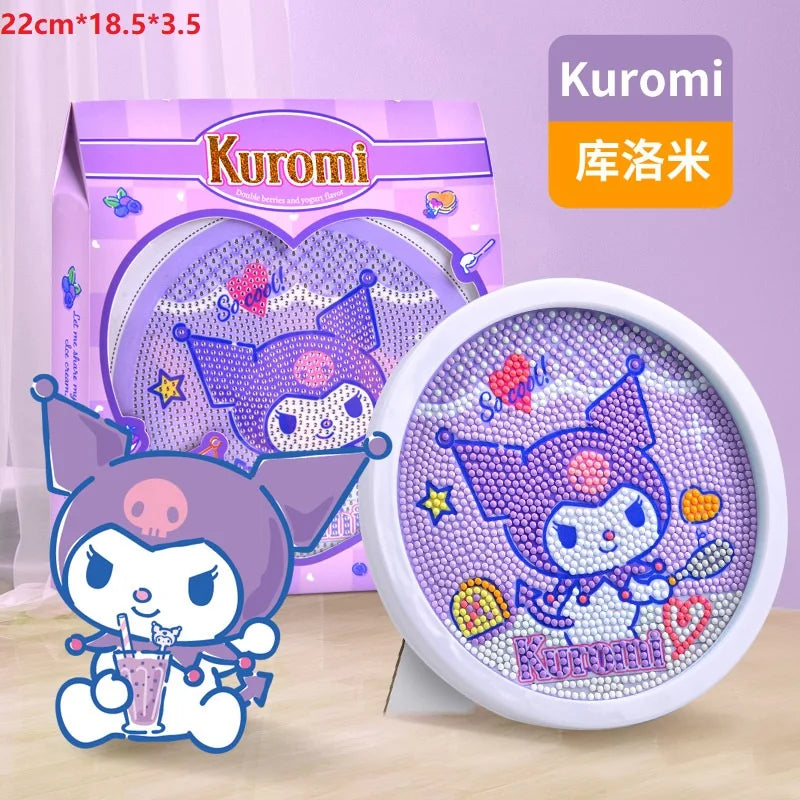 Sanrio Diamond Painting With Frame DIY Handmade Art Ornament Desktop Decor Gift Toy