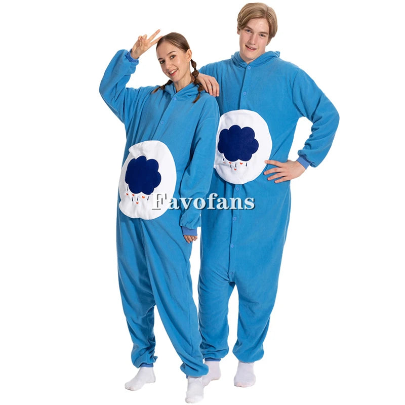 Favofans Animal Kigurumi Adults Women Bear Onesies Pajamas Halloween Costumes Cosplay Jumpsuit Christmas Gift
