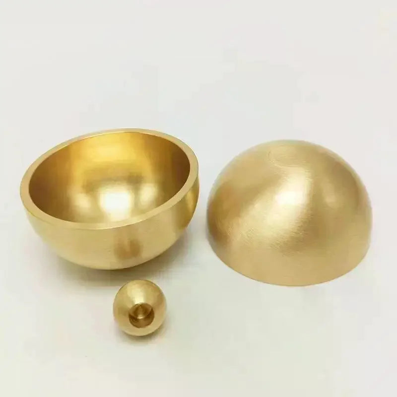 Brass Singing Bowl Sanskrit Yoga Meditation For Sound Handmade Healing Stress Relief Buddha Mindfulness Instrument