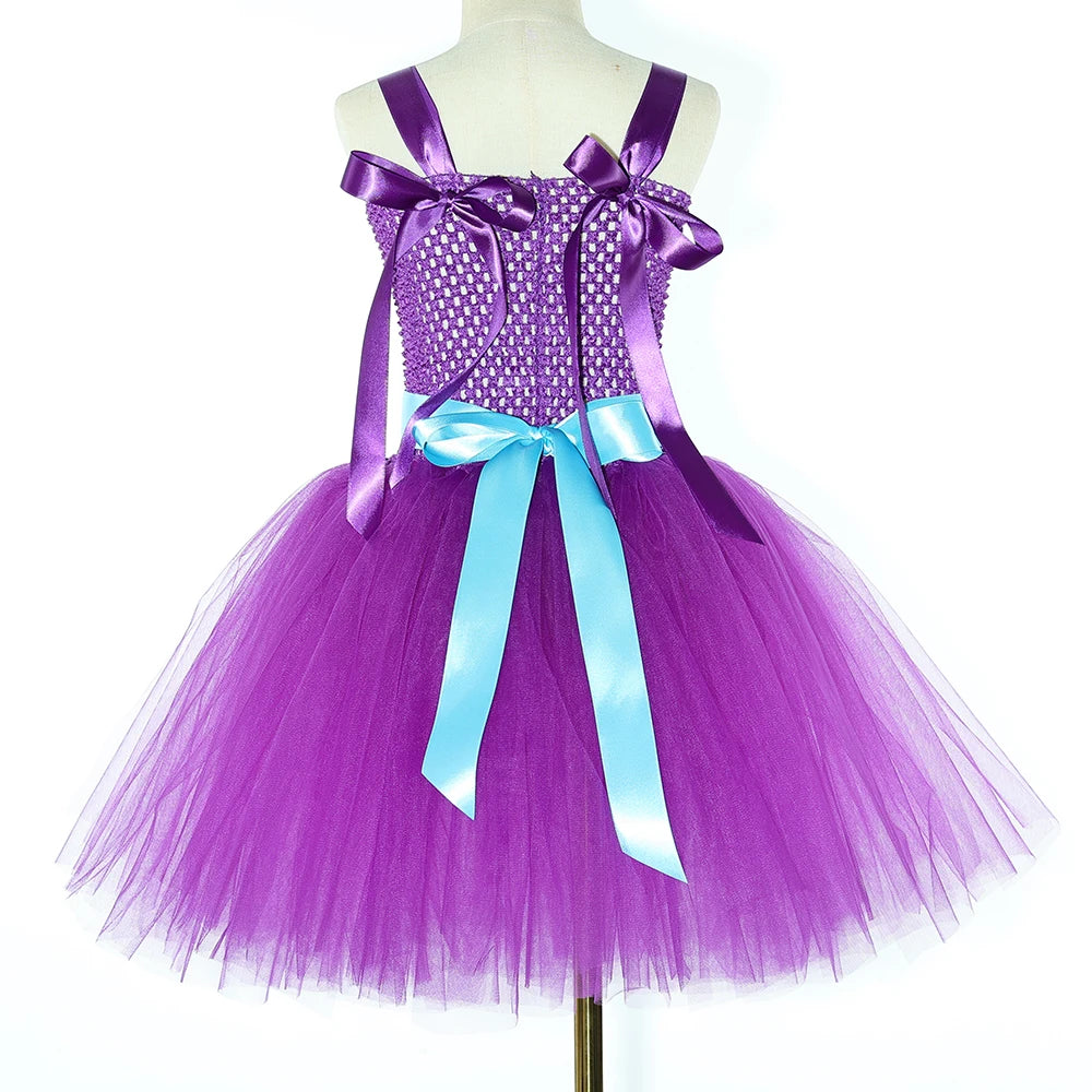 Girls Super Kitties Tutu Dress Costume Kids Halloween Cartoon Cat Costumes Girl Carnival Party Perform Princess Dress Up Clothes