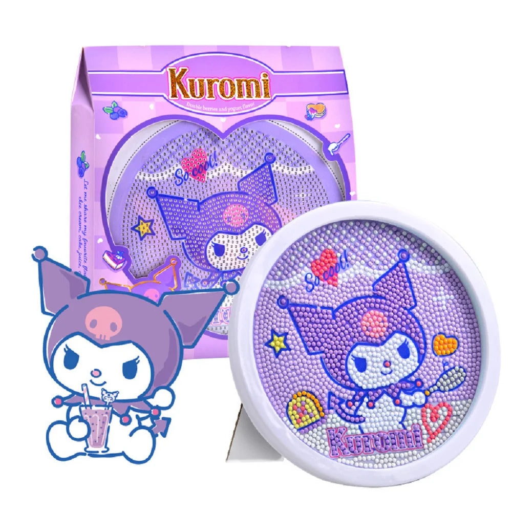 Sanrio Diamond Painting With Frame DIY Handmade Art Ornament Desktop Decor Gift Toy