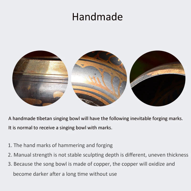 Tibetan Copper Singing Bowl Set