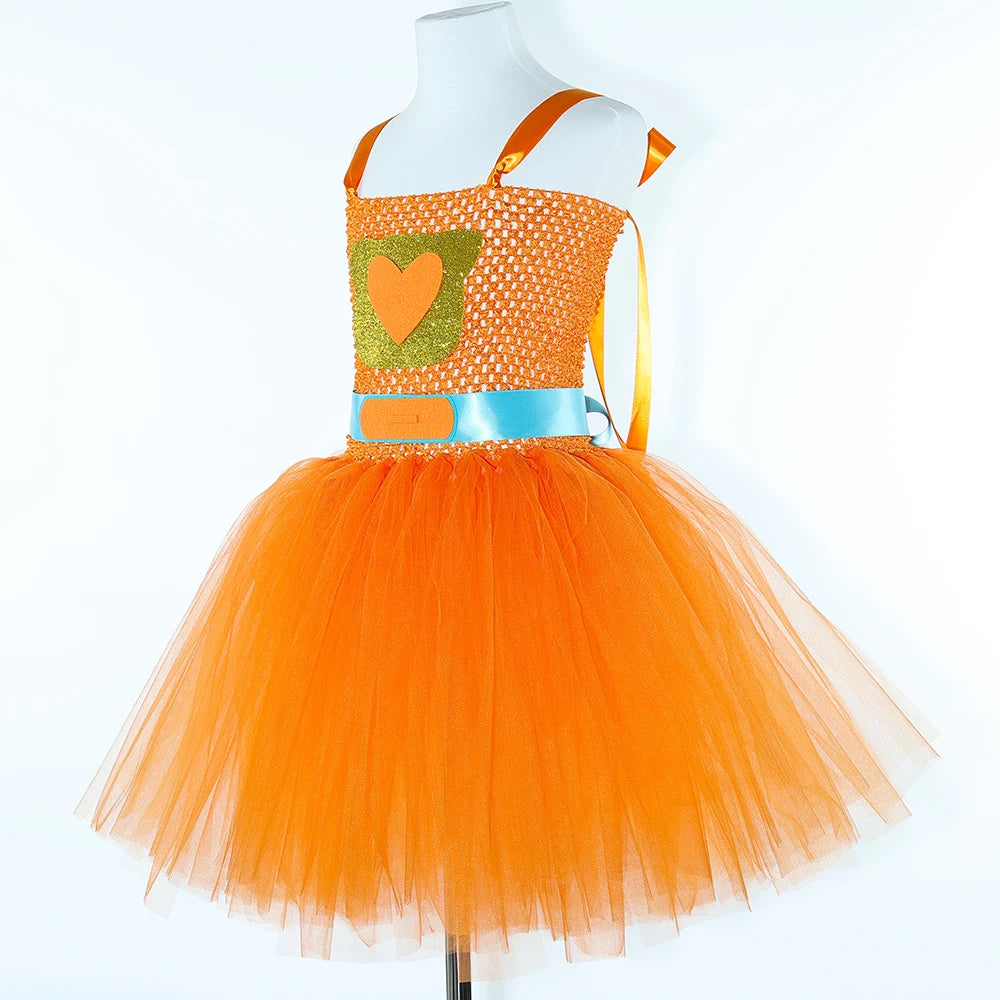 Girls Super Kitties Tutu Dress Costume Kids Halloween Cartoon Cat Costumes Girl Carnival Party Perform Princess Dress Up Clothes