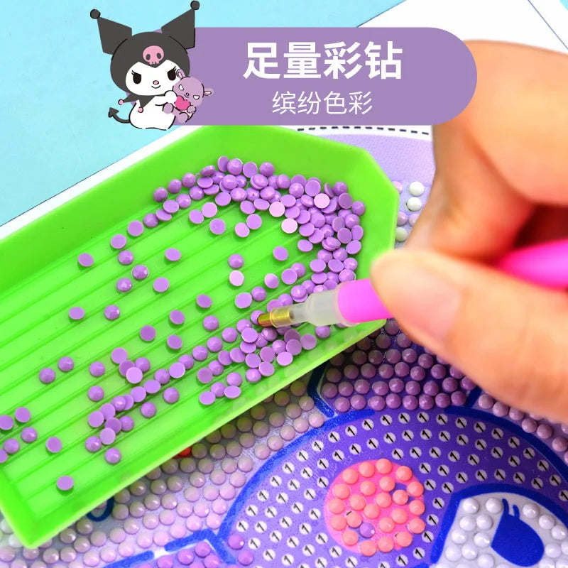 Sanrio Diamond Painting With Frame DIY Handmade Art Ornament Desktop Decor Gift Toy