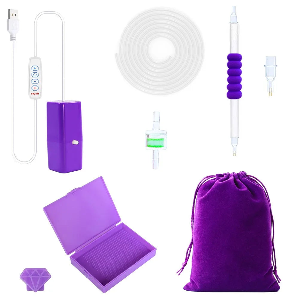 New Electric Vacuum Diamond Painting Pen Kits USB Powered Diamond Painting Suction Device for 5D Diamond Painting Tool