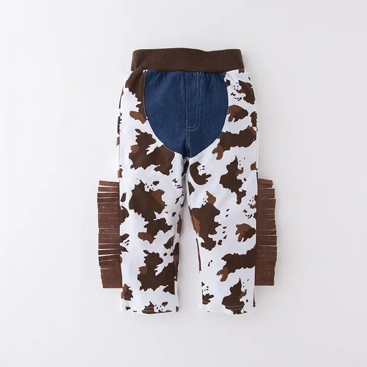 Kid Boys Cowboy Costume Children Western Cowboy Costumes Purim Cosplay Halloween Event Dress Up Party Stage Performance Outfits