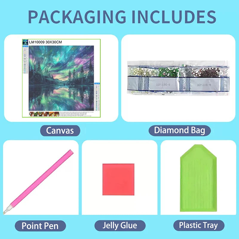 Diamond Art Painting Kits Embroidery Full Crystal Mosaic 5D Diy Diamond Paintings Kits New 2025 Accessories 30x30 cm Wall Art
