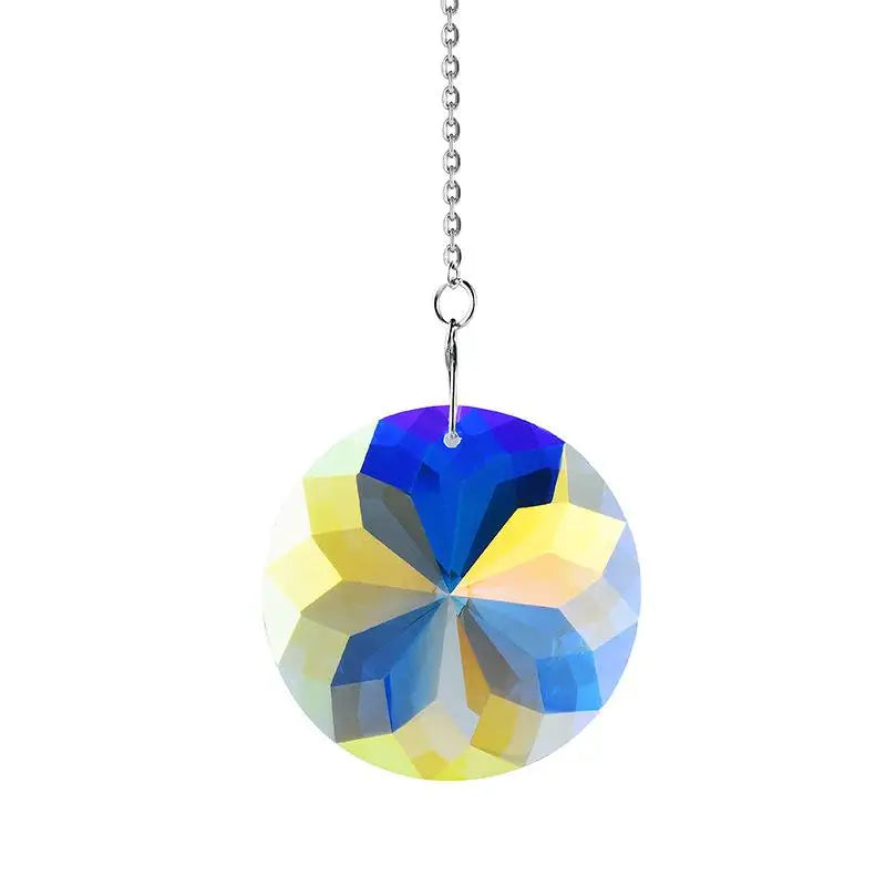 Rainbow Crystal Wind Chime Window Hanging Bell Glass Pendant Sun Catcher Christmas Decoration Home Decoration Garden Decoration