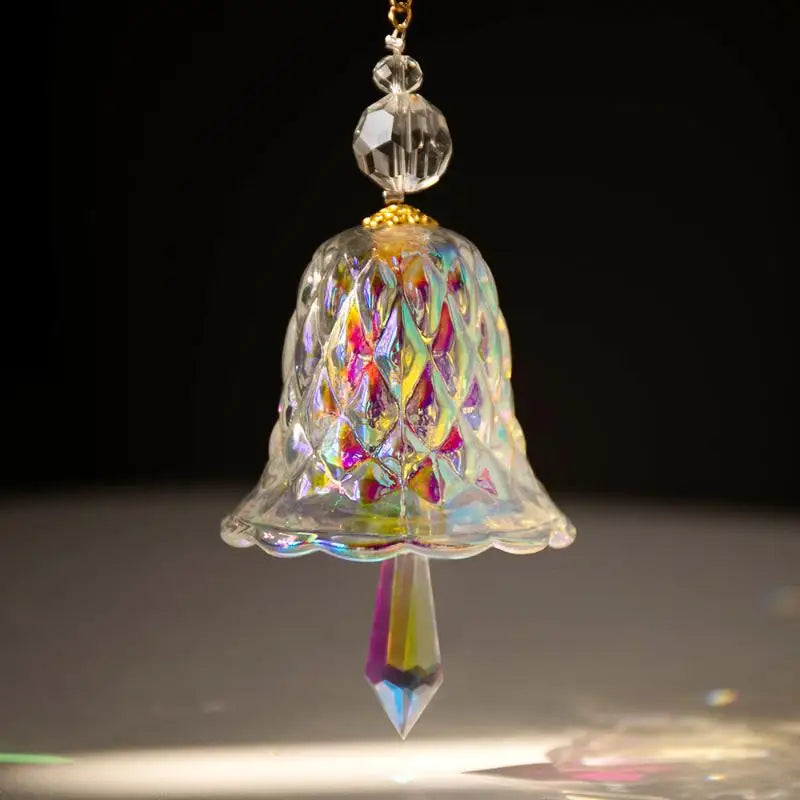 Rainbow Crystal Wind Chime Window Hanging Bell Glass Pendant Sun Catcher Christmas Decoration Home Decoration Garden Decoration