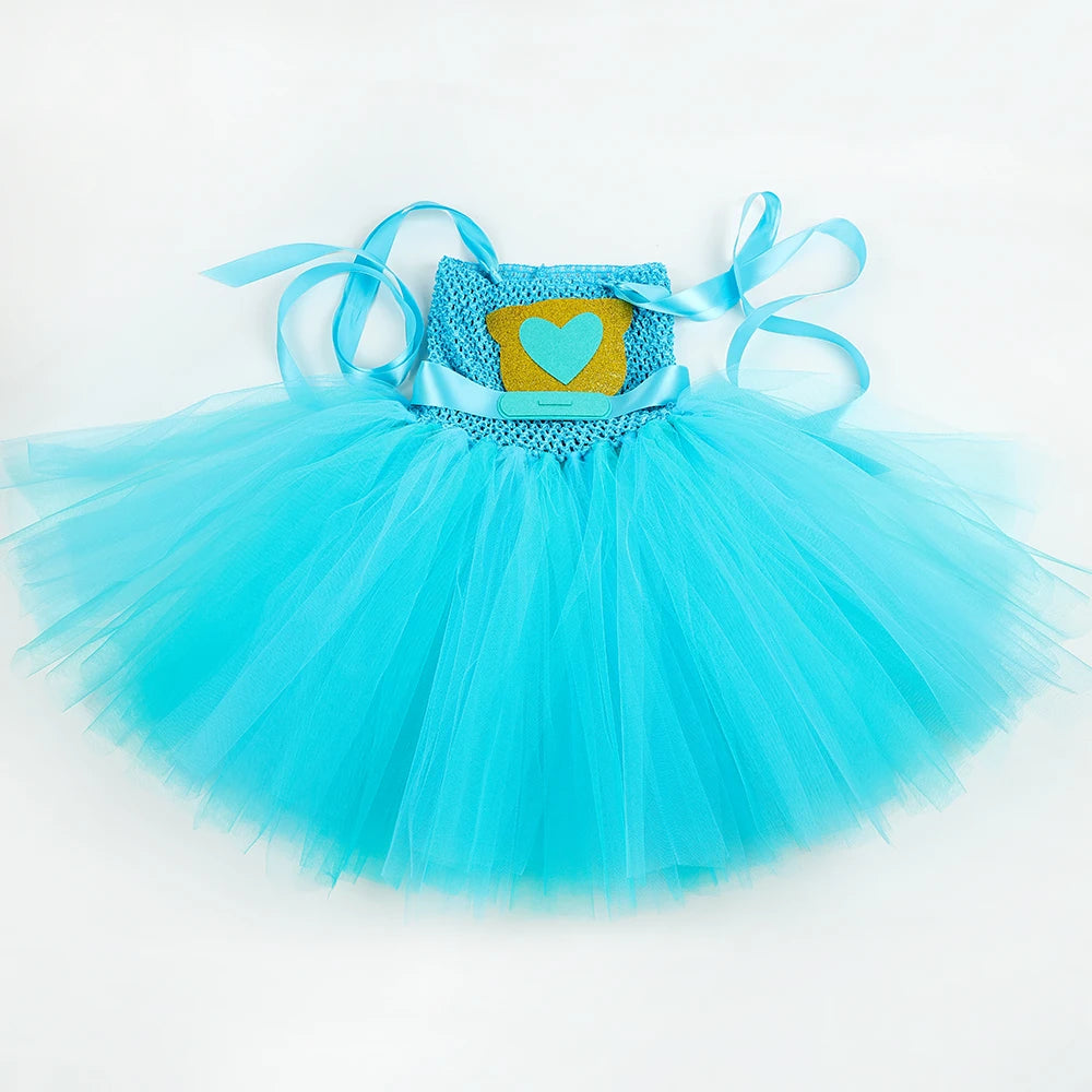 Girls Super Kitties Tutu Dress Costume Kids Halloween Cartoon Cat Costumes Girl Carnival Party Perform Princess Dress Up Clothes