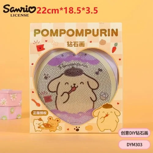 Sanrio Diamond Painting With Frame DIY Handmade Art Ornament Desktop Decor Gift Toy