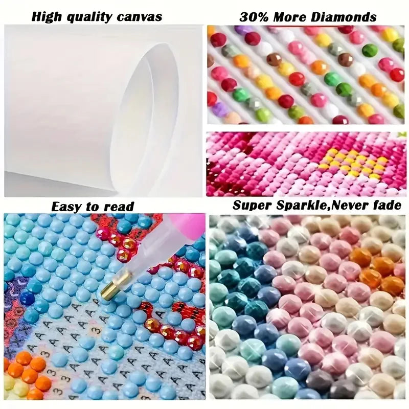 Diamond Art Painting Kits Embroidery Full Crystal Mosaic 5D Diy Diamond Paintings Kits New 2025 Accessories 30x30 cm Wall Art
