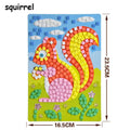 Creative Kids Game  Early Educational DIY Kits 3D Mosaics Puzzle  drawing toys Stickers EVA Foam