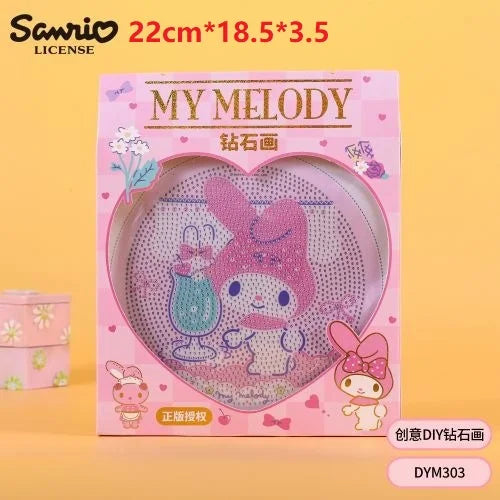 Sanrio Diamond Painting With Frame DIY Handmade Art Ornament Desktop Decor Gift Toy