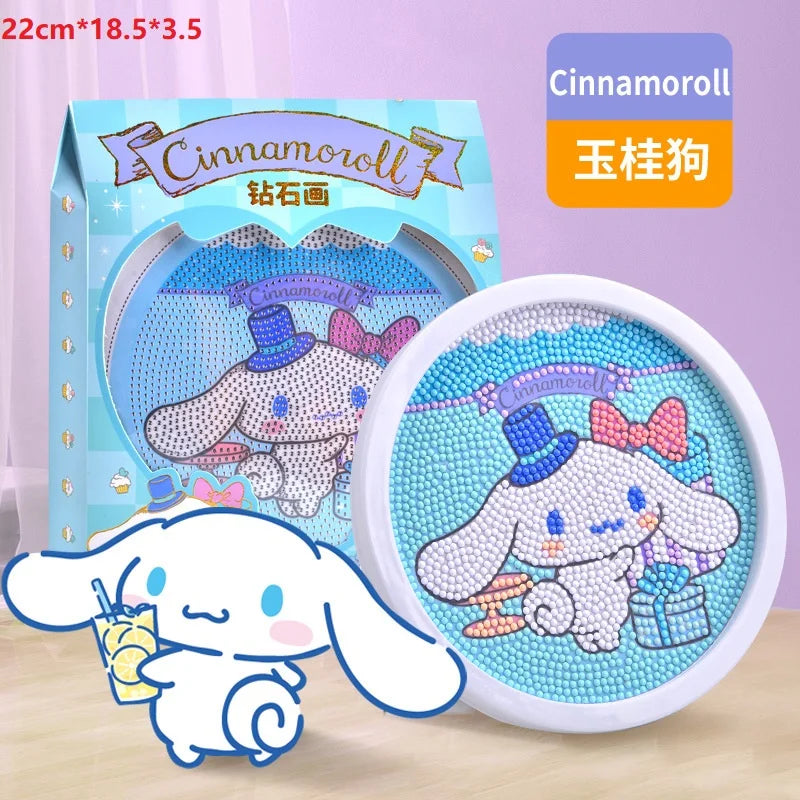 Sanrio Diamond Painting With Frame DIY Handmade Art Ornament Desktop Decor Gift Toy