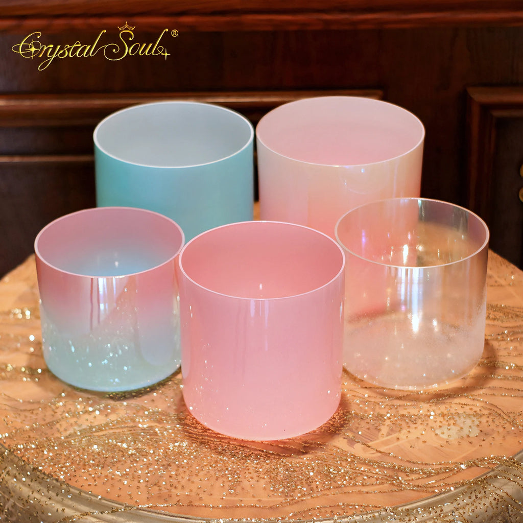 Crystal Soul High-end Customized New Harmonious Sound Combination Alchemy Crystal Singing Bowl