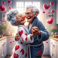 A Romantic Dance Diamond Painting Set, DIY Adult Full Diamond Home Decoration Painting Set, Adult, Frameless Art Crafts