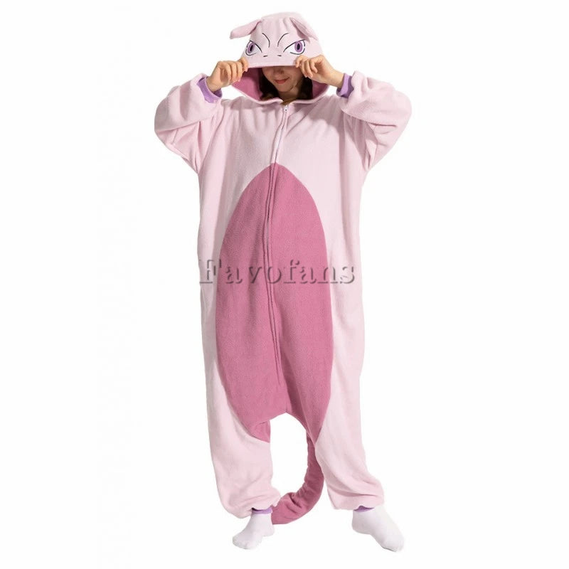 Favofans Animal Kigurumi Adults Seals Onesies Womens Pajamas Halloween Costumes Cosplay Jumpsuit Christmas Gift XXL